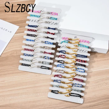 

12pcs/lot Navy Style Gold Silver Color Anchor Bracelet for Men Women Handmade Adjustable Wrap Metal Hooks Wristband Jewelry