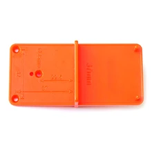 Hinge Hole Woodworking Practical Template Drilling Guide Orange Cabinets DIY Tool Hinge Durable Hole Locator Door