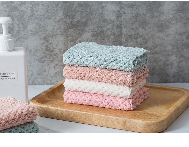 Household Super Absorbent Cleaning Cloth Rag For Cars Microfiber Kitchen Towel Dishcloths Washing Cleaning Rags For Dish Washing