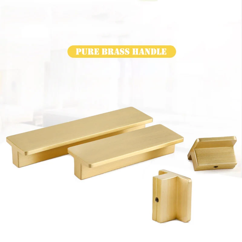 

Gold 20.07" Cabinet Handles and Knob Furniture Drawer Pulls Solid Brass Drawer Knobs Kitchen Drawer Pulls