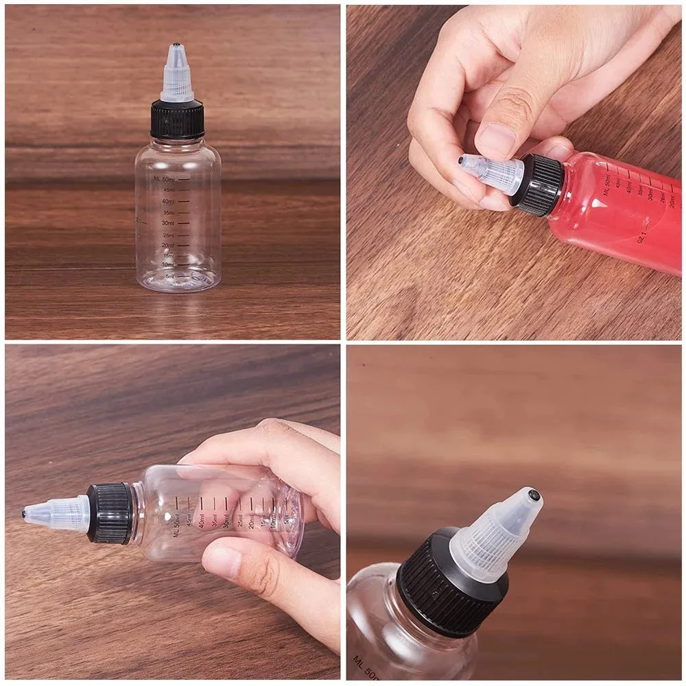 20Pcs 30Ml Plastic Squeezable Tip Applicator Bottle Refillable Dropper  Bottles With Needle Tip Caps For Glue DIY - AliExpress