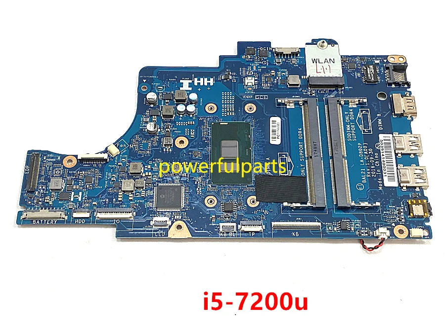 BAL21 LA-D802P motherboard for dell inspiron 15 5767 5567 laptop mainboard with i5-7200 cpu 0DG5G3 CN-0DG5G3 working perfect | Компьютеры