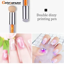 Набор шаблонов для нейл-арта, печатная пластина, скребок, губка, силиконовая ручка, набор инструментов