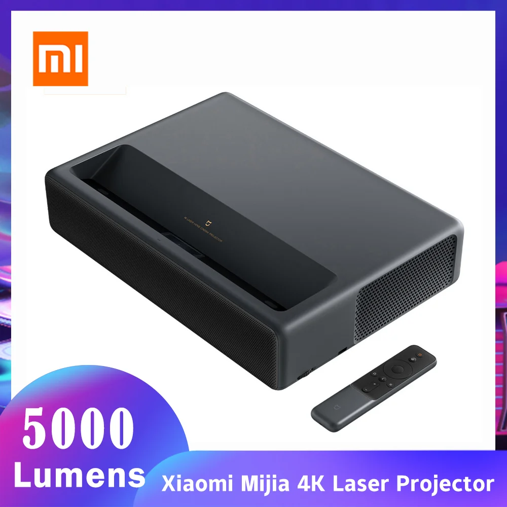 Оригинальный лазерный проектор Xiaomi Mijia 4K ТВ домашний кинотеатр Android 6 0 5000 лм 150
