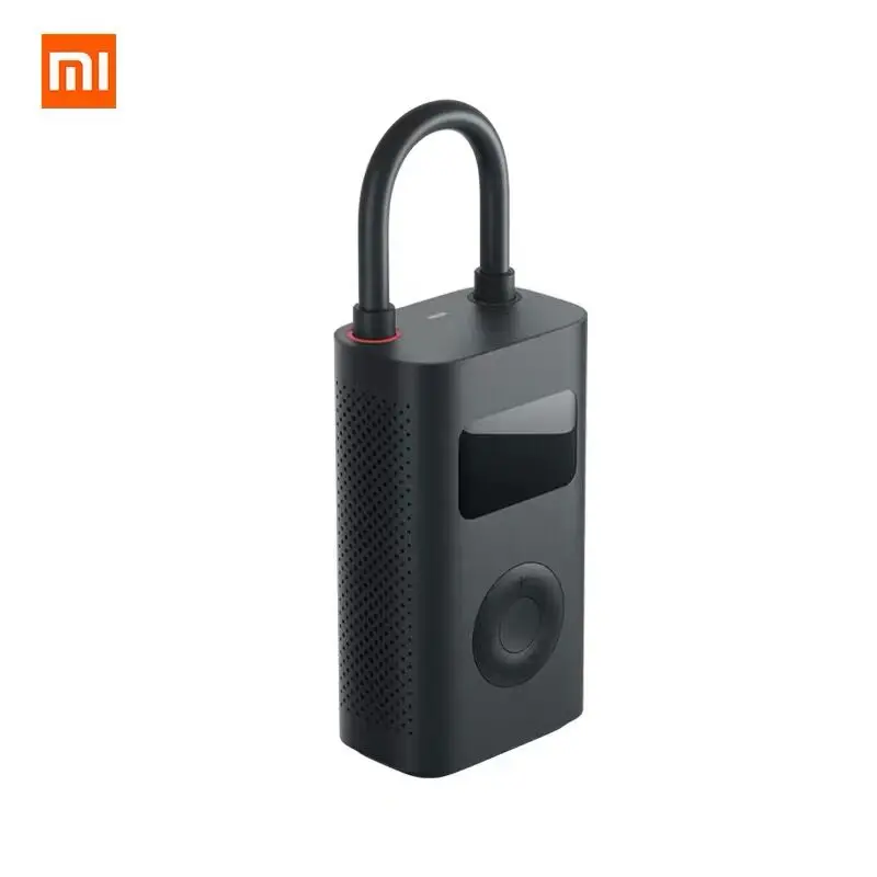 Черный Xiaomi Mijia Портативный Умный Цифровой надувной насос воздушный компрессор шины электрический насос для автомобиля велосипед футбол мотоцикл - Цвет: Черный