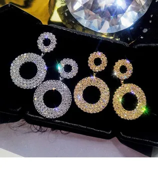 

2020 New Style 925 silver needle Crystal from Swarovskis for Women Exquisite Rhinestone Earrings Fashion Jewelry