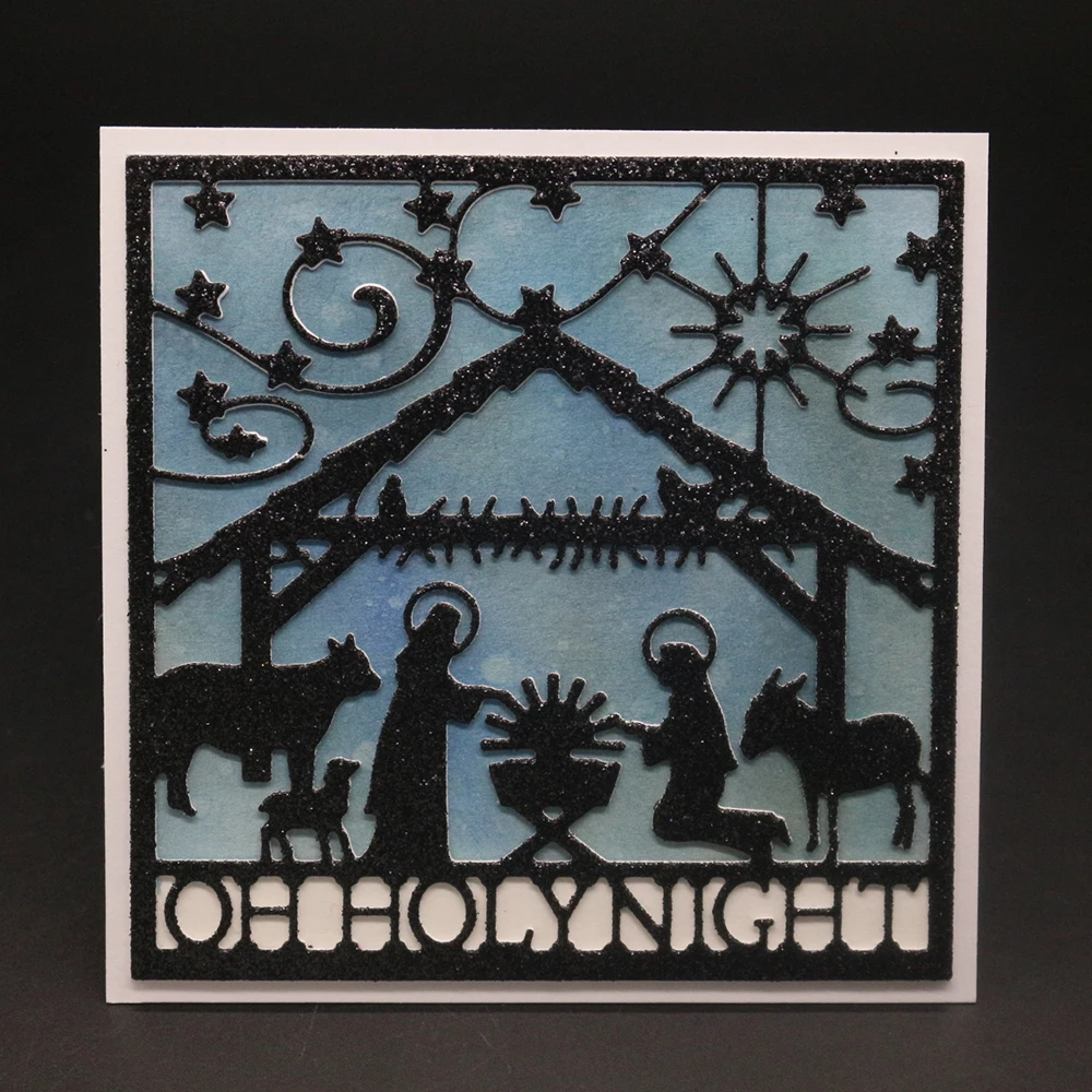 

10X10 CM Nativity Religion Metal Cutting Dies Stencils For DIY Scrapbooking Embossing Paper Cards Photo Album Making Craft