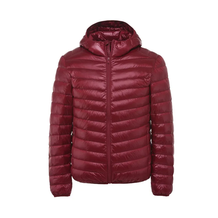 Lightweight down Coat Men's Stand Collar Men Winter Hooded Short Coat Plus-sized Men'S Wear