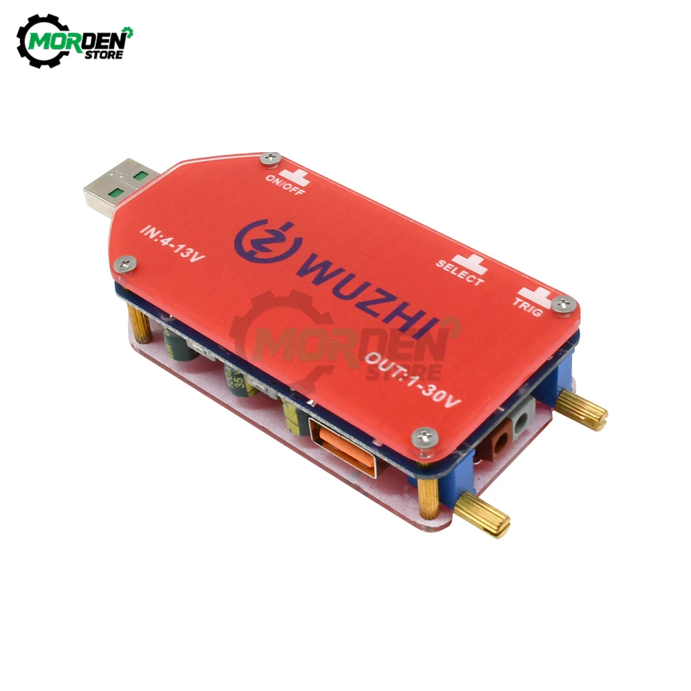 QC3.0 2.0 USB CC/CV DC-DC 4-13V  1-30V 0-2A 15W 디지털 조정 가능 스텝 업 다운 부스트 벅 전원 공급 장치 모듈 LCD 전압계