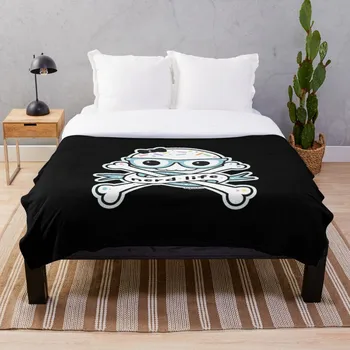 

Nerd Life Skull and Crossbones Blanket Wool Flannel Plush Blanket Bedspread For office Sherpa Blanket Couch Quilt Cover Travel