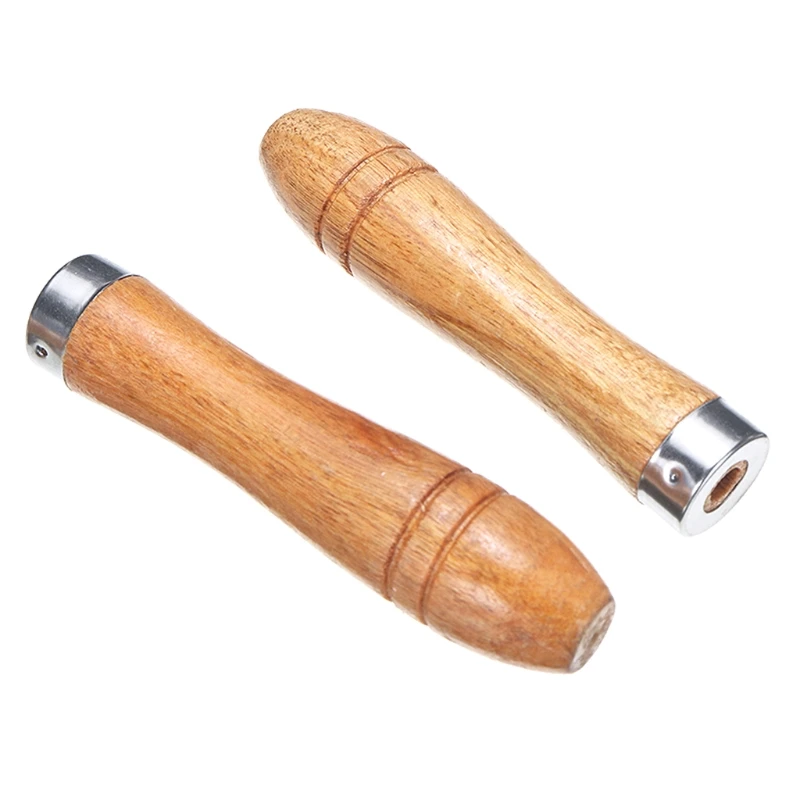 5pcs Egonomic Wooden File Handle Eplacement With Metal Collar For Craft Tools%2f14684415958