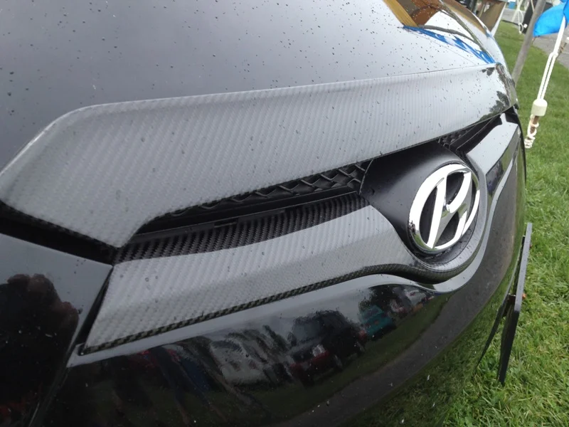 Car-styling For Hyundai Veloster Carbon Fiber Hood Lip Bonnet Cover Lid