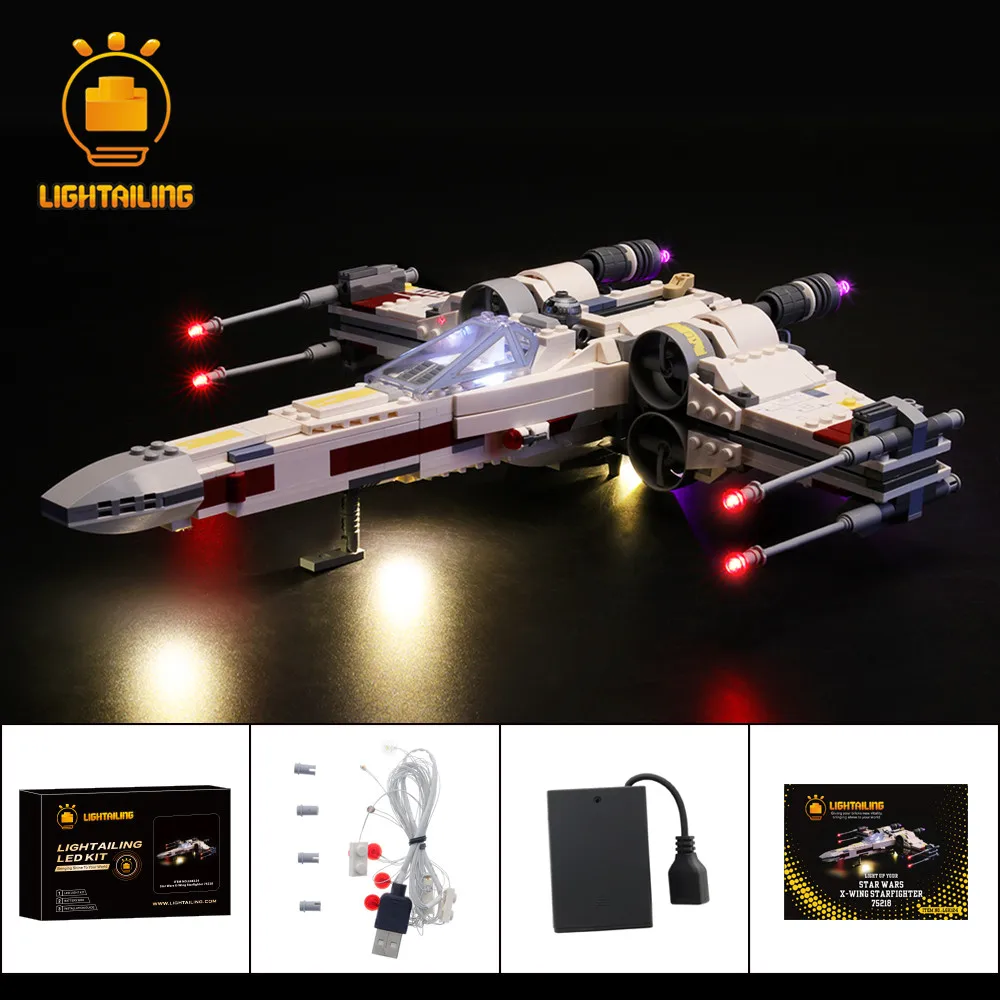 

LIGHTAILING LED Light Kit For Star War Series X-Wing Star fighter Lighting Set Compatible With 75218 (NOT Include The Model)