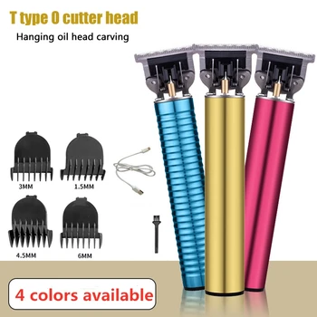 

T-Outliner Cordless Hair Trimmer For Men Hair Clipper 0mm Electric Barber Hair Cutting Machine With Limit Combs