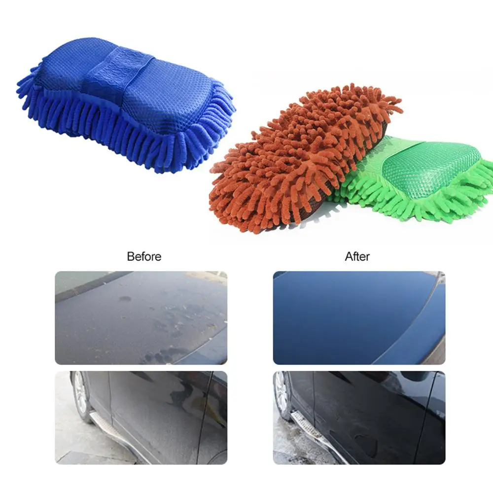 Автомобильные губки тряпки щетки из мягкой шерсти для мытья автомобиля перчатки для чистки двигателя мотоцикла щетка для мытья автомобиля инструмент для ухода за автомобилем