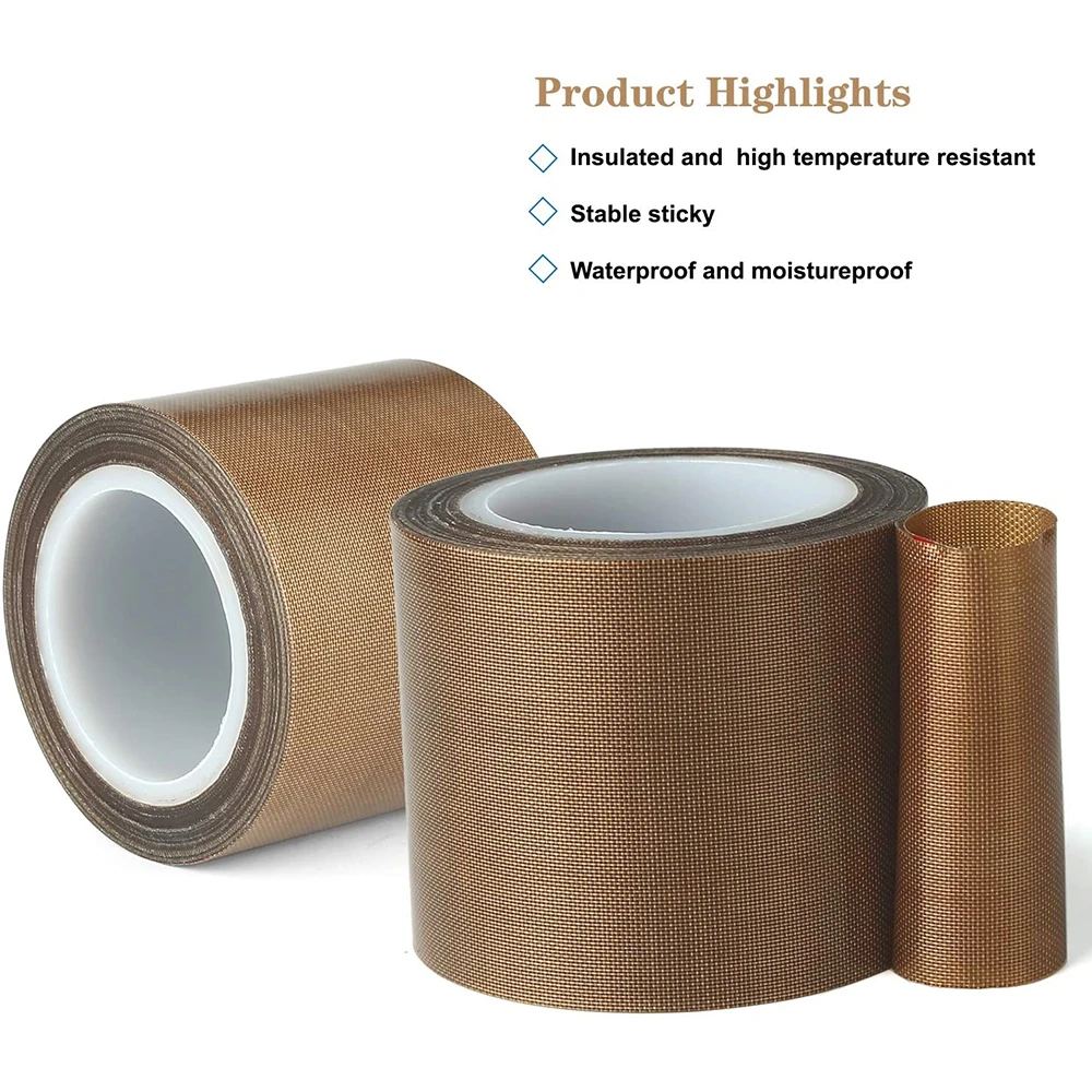 Details about   Sealer High Temperature PTFE Tape 0.13/0.18mm Thick 10m Long 10mm-50mm Wide 