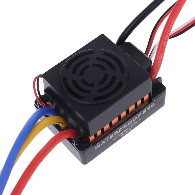 siwetg Brushless Motor 1/10 60A Waterproof ESC Electric Speed Controller for RC Part Accessory 