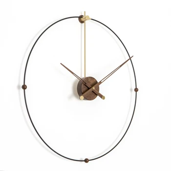 

Modern creative personality living room front desk office simple Nordic beauty large pointer quartz clock wall clock