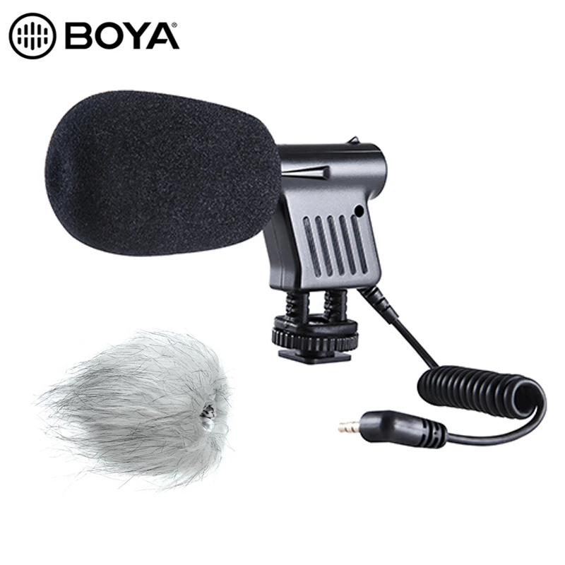 

BOYA BY-VM01 Professional Recording Microphone Video Broadcast Directional Condenser MIC for Nikon Canon Sony DSLR DV Camcorder
