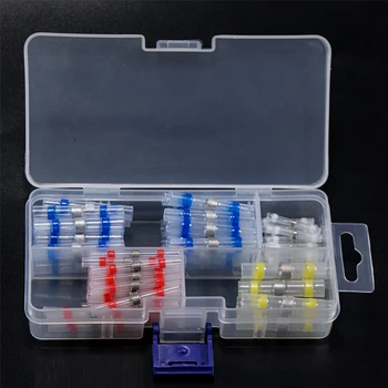 

100/50Pcs Solder Seal Wire Connectors - Heat Shrink Solder Butt Connectors - Solder Connector Kit - Automotive Marine Insulated