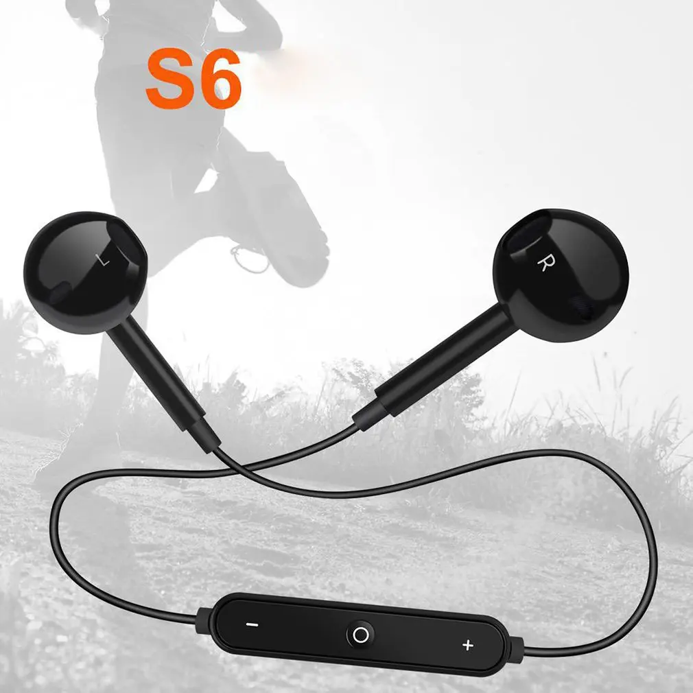 S6 беспроводные Bluetooth наушники спортивные Bluetooth V4.1 наушники мини двойной стерео в ухо динамик-руки бесплатно микрофон наушники