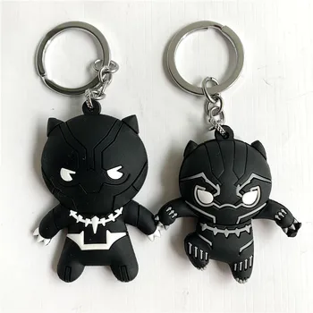 

Cute Cartoon Figure Keychain PVC Silicone Key Chain Double Side Cartoon Key Ring Kid Trinket Key Holder U0815