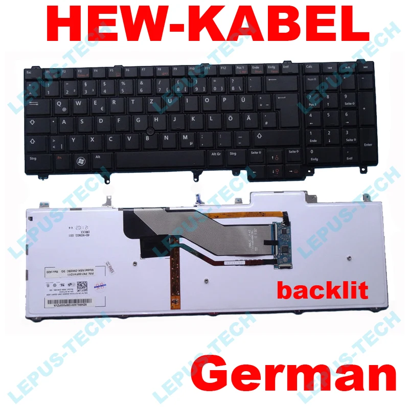 Клавиатура Tastatur для DELL Precision M4600 M6600 M6700 E6530 E6520 E5530 E5520 Beleuchtet подсветкой светодиодный клавиатура