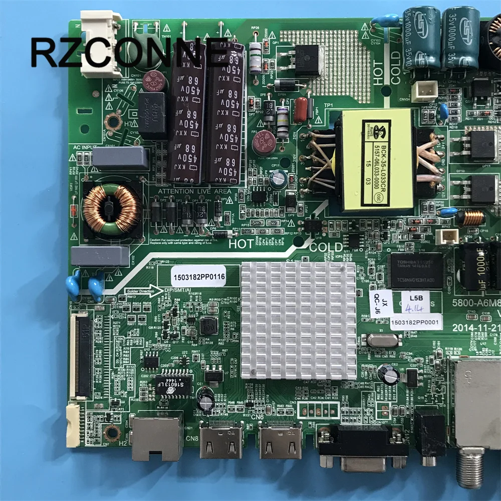 Cartão Motherboard Mainboard para 5800-a6m81b0p20 Ver02.00 Rel420fy Ld0-900 Sp-led32m Hitachi Cdh-le32 06 Inteligente - Imagem 2