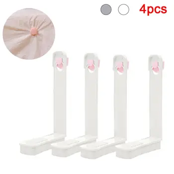 

4Pcs Bed Sheet Fasteners Anti-slip L-shaped Mattress Cover Fixed Gripper Clip Perfectly adjustable to ensure fitting bed sheets.