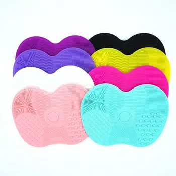 

Cute Silicone Makeup Brush Cleaning Mat Portable Cosmetic Cleaner Pad Purifier Plate Washing Tools with Suction Cups