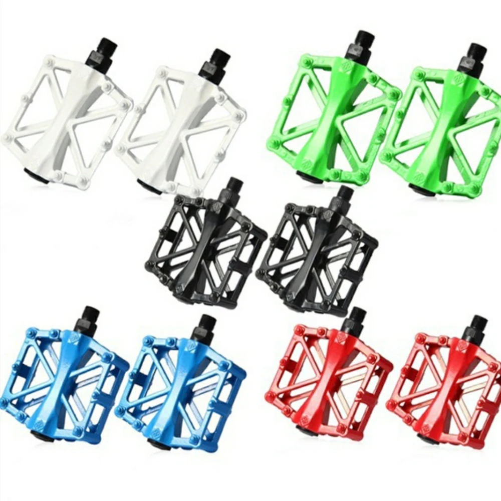

New Bike Cycling Bearing Alloy Flat-Platform Pedals 9/16 Alloy Material Bicycle Pedal Bicycle Pedals Bicycle Mountain MTB BMX