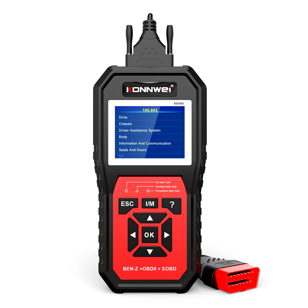 Автомобильный тестер KONNWEI KW460 для Mercedes-Benz OBD II + EOBD-сканер диагностический