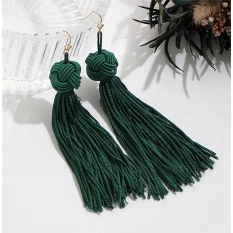 Handmade-Long-Ball-Tassle-Earrings-Female-Trendy-Red-Green-Weave-Hanging-Drop-Fringe-Earrings-For-Women (4)