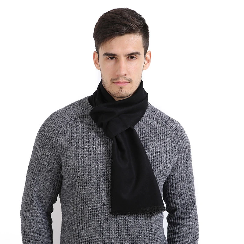 ojo patrocinado visa Bufanda suave y cálida para hombre, bufandas de Cachemira sólidas sencillas  a la moda, de alta calidad, para otoño e invierno, color gris, negro y rojo| Bufandas de hombre| - AliExpress