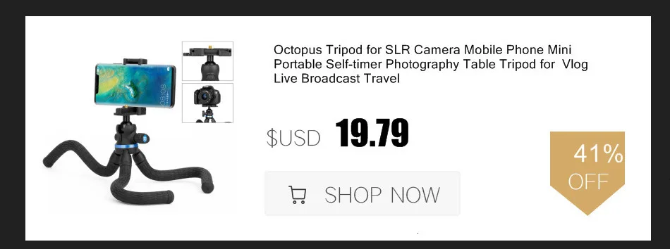 Мобильный телефон SLR Камера Gopro Осьминог штатив для Youtube живой Спорт на открытом воздухе путешествия портативный телефон Штатив