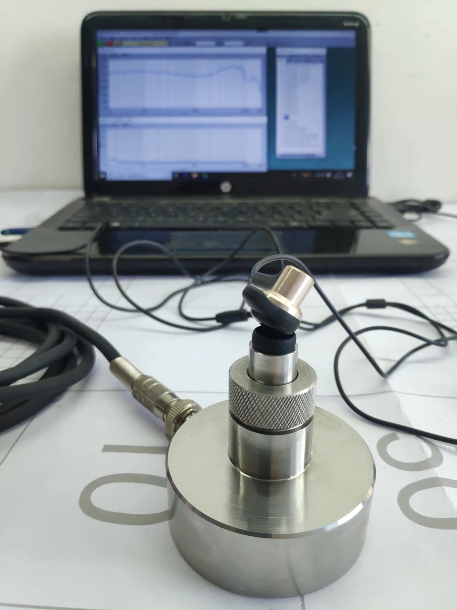 Headphone Curve Tester Artificial Ear Artificial Ear IEC711 Frequency Response Curve Waterfall Chart afbeelding