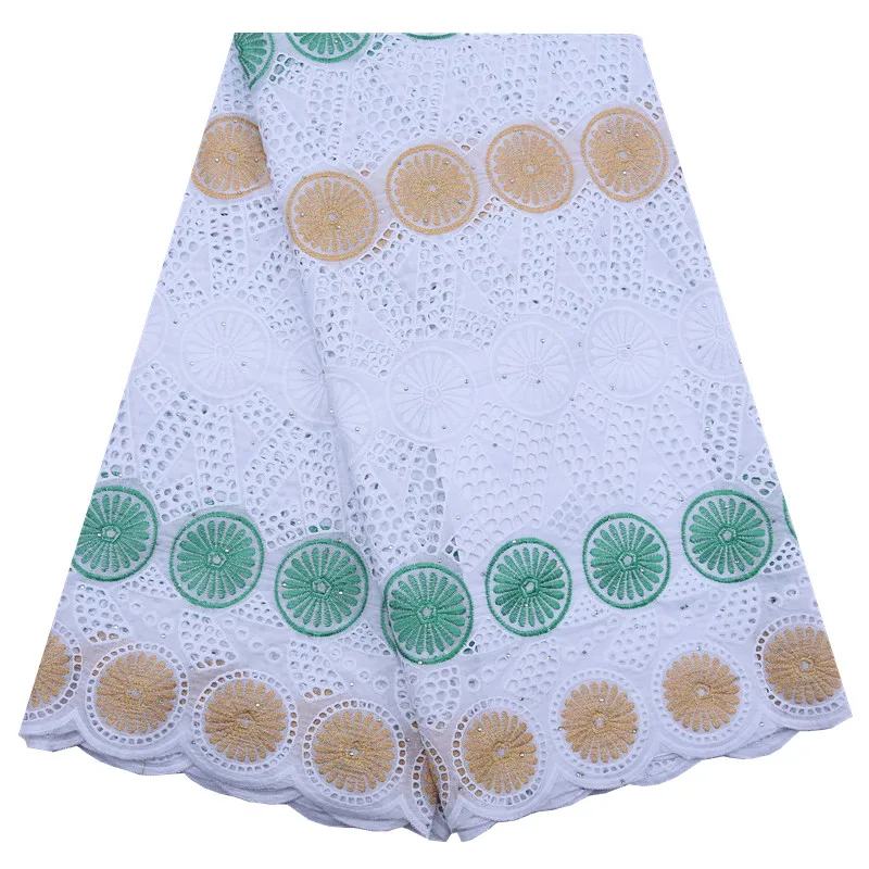 

Kalume Fashion African Swiss Cotton Lace Fabric Stoned Holes Nigerian Swiss Voile Lace In Switzerland For People Daily Sew F1806