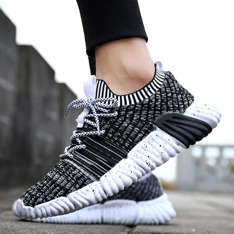 

Sneakers Men Flyknit Breathable Casual Male Footwear Lightweight Footwear Big Size Men Shoes Tenis Masculino Adulto Dropshipping