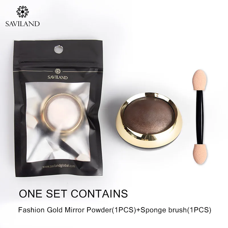 SAVILAND Bubble Nails Золотой зеркальный порошок «Волшебное зеркало» блеск для ногтей блестки Золотой порошок DIY Дизайн ногтей украшения маникюрные инструменты