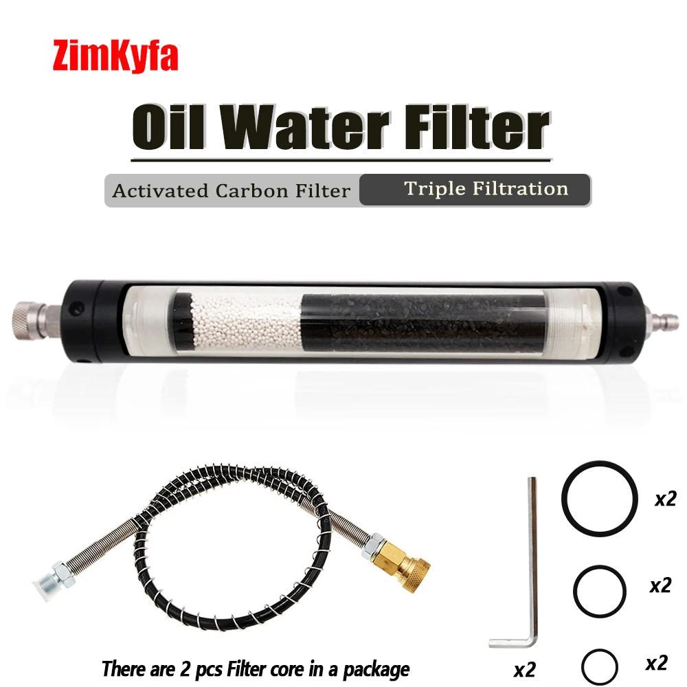 Hand-Pump Compressor AIR-FILTER Scuba Oil-And-Water-Separator PCP 40MPA Inflator 300BAR