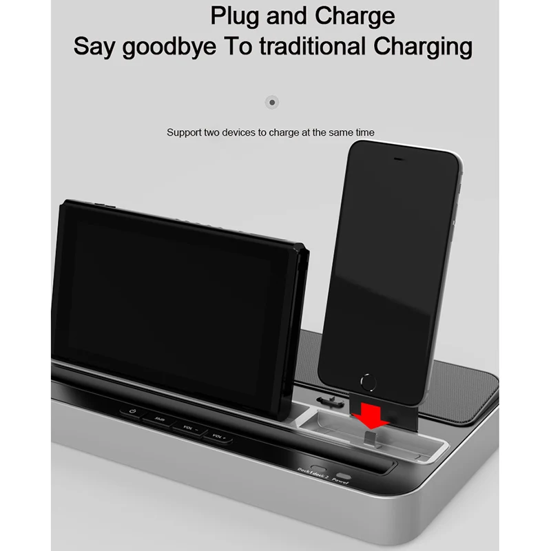 Ipega Pg-9119 Зарядная база для nintendo переключатель многоцелевой зарядный разъем с функцией аудио динамика
