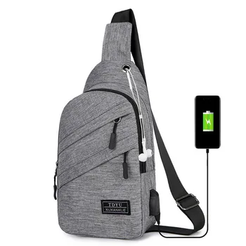 

New Men's Chest Bag Phone Pocket Messenger Sports Multi-function Men Shoulder Handbag Personal Shoulder Anti-theft Bag 2019