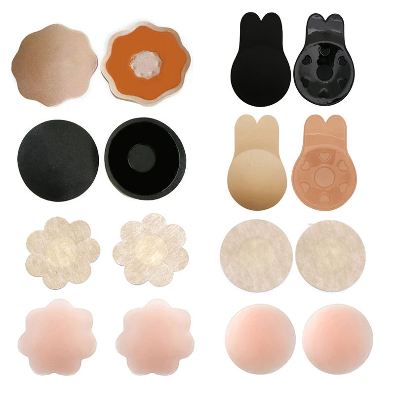 

Sexy Silicone Nipple Cover Pad Reusable Self Adhesive Bra Breast Pads Pasties Petal Chest Stickers Invisible Bra Accessories