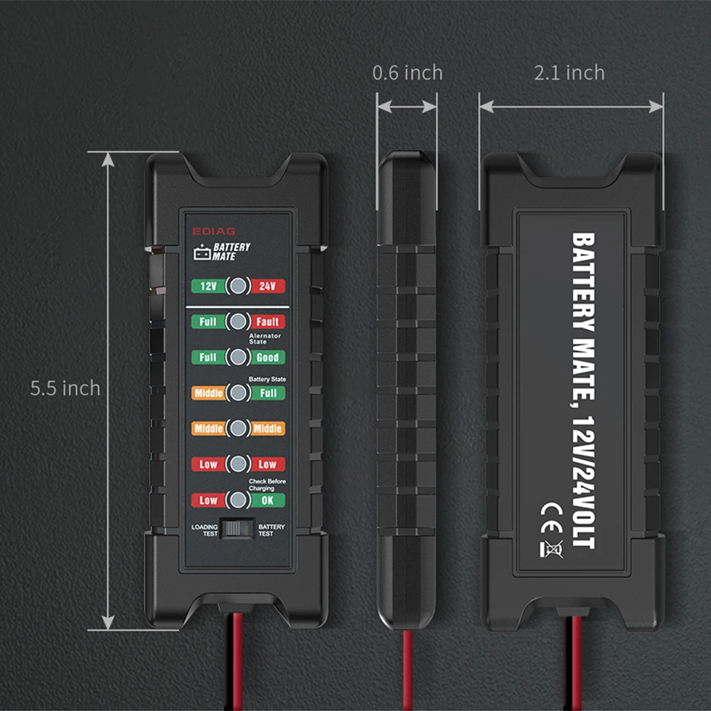 12V 24V для автомобилей и мотоциклов Батарея тестер BM410 & BM420 с 7 светодиодный свет