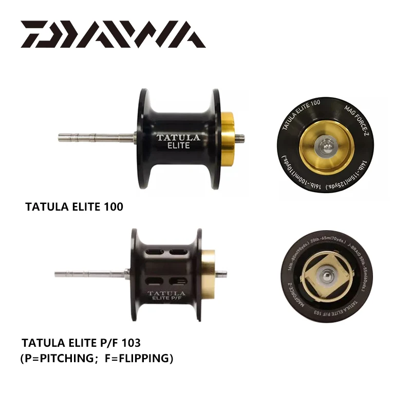 Yeni DAIWA TATULA ELITE P/F Baitcasting balıkçılık makaraları 100