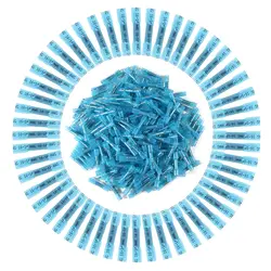 Os terminais azuis da extremidade do psiquiatra do calor de 25/50 pces isolaram o conector dos terminais de friso dos terminais do cabo 16 14 awg do fio bonde