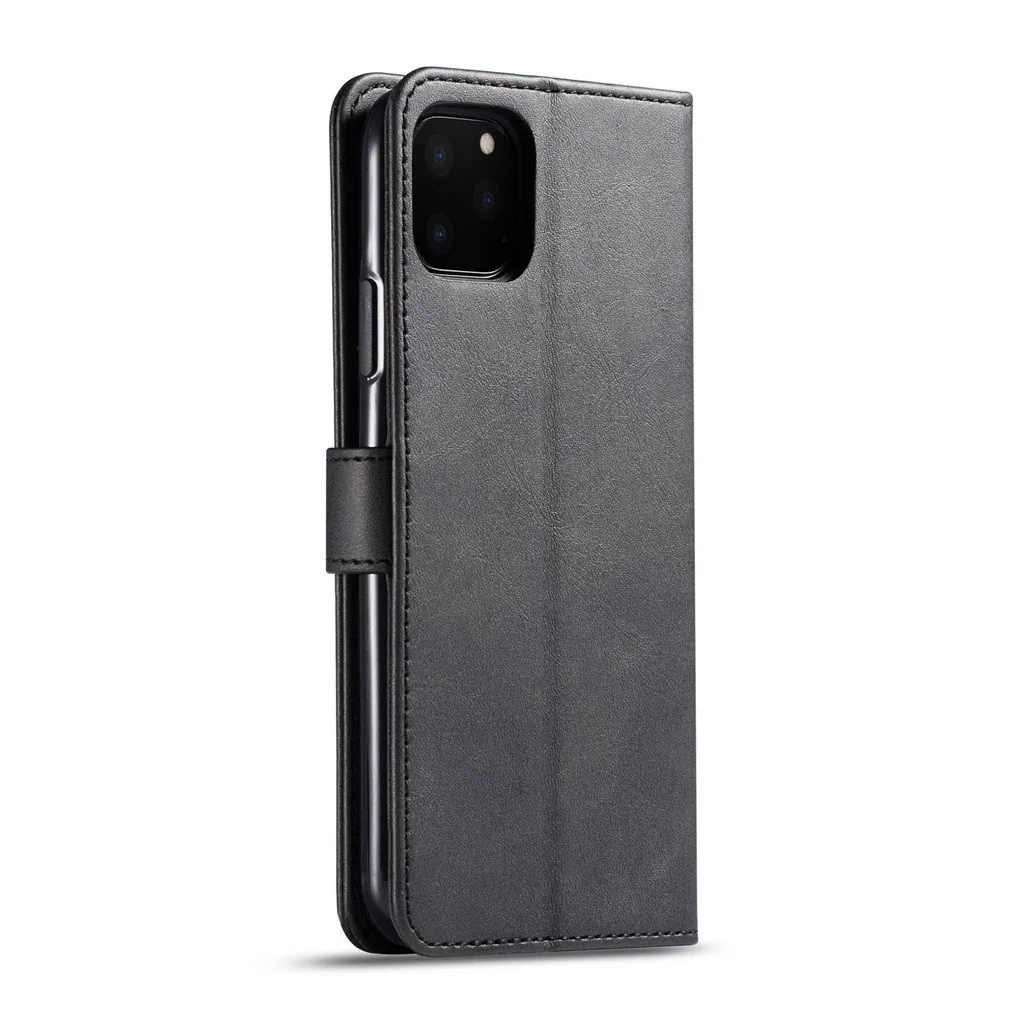 Wallet Case Leather Magnet Flip Cover Case With Card Slot Stand Leather phone Case For iPhone 11 Pro Anti-scratch Phone Case