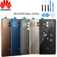 Official Huawei Glass Battery Back Cover + Camera Lens Frame Rear Door Housing Case Replacement Part For Huawei Mate 10 Pro