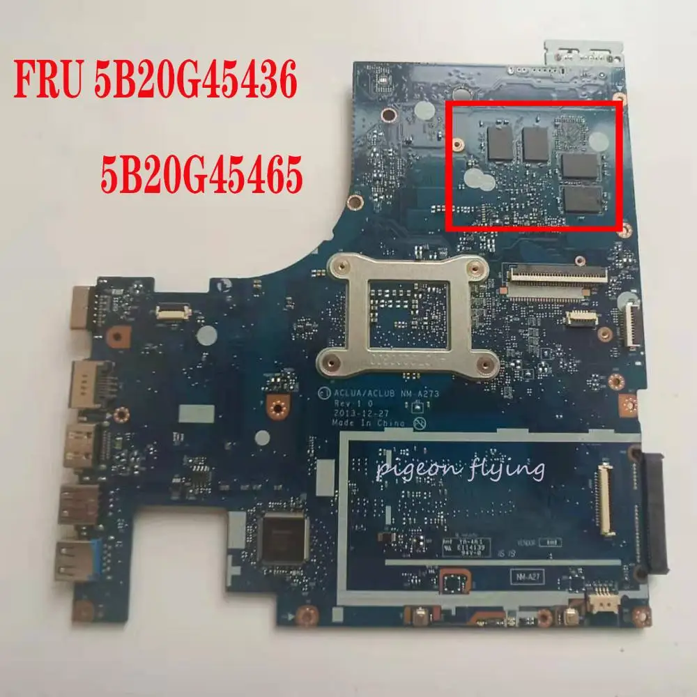 Promo  Z50-70 motherboard Mainboard for lenovo laptop 80E7 ACLUA/ACLUB NM-A273 CPU :I7-4510U GPU:GF 840M 4