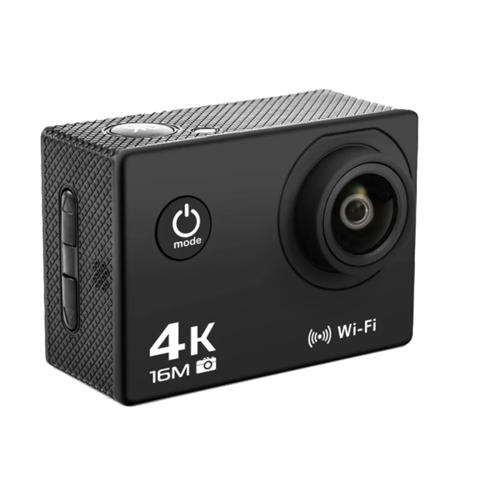 Go pro Экшн-камера Ultra HD 4K камера WiFi 2," 2,4 Удаленная Спортивная экшн-видеокамера 170D Подводная Водонепроницаемая камера - Цвет: Black Action Camera